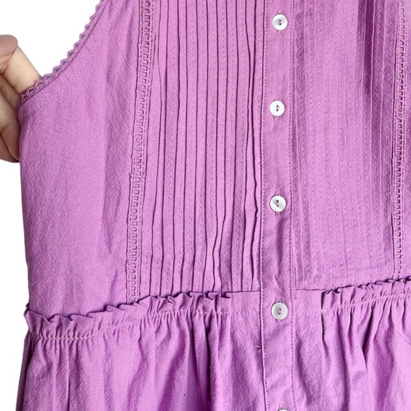 Free People NWT Purple Pleated Spring Mini Dress - Picture 7 of 11